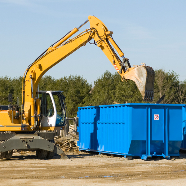 what size residential dumpster rentals are available in Americus